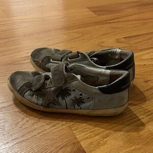 Palm tree golden goose sneaker